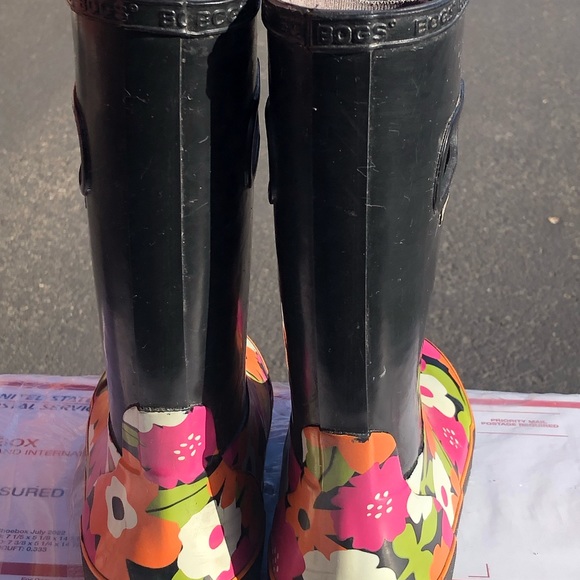 Bogs Harper Girl’s Spring Floral Waterproof Rain Boots Size 3 - Picture 7 of 12